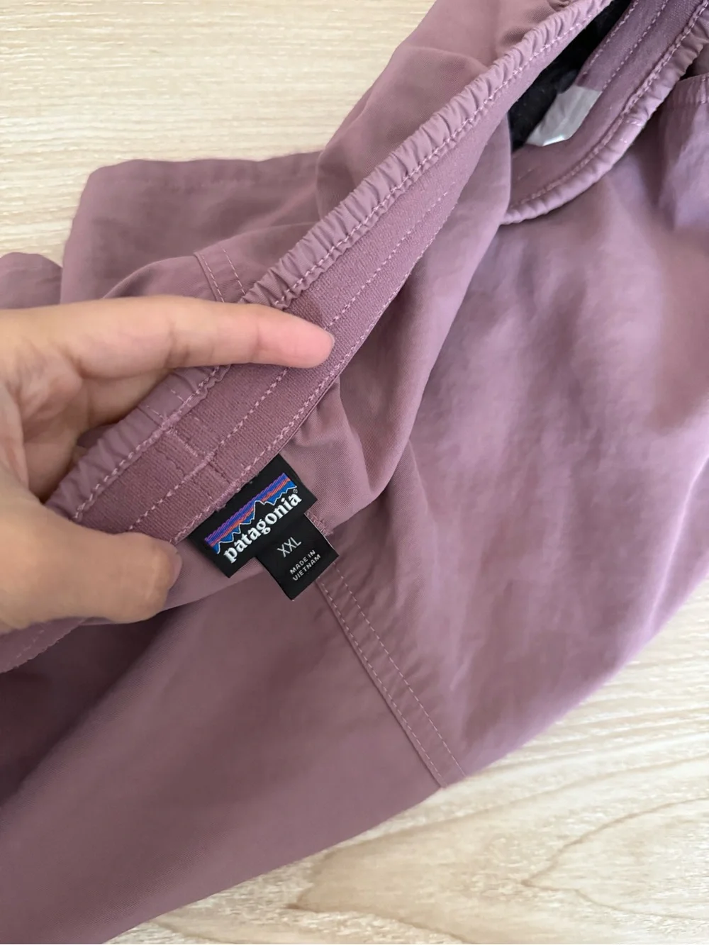 Patagonia Womens XXL Baggies Shorts Evening Mauve Outdoor Active Hike Travel